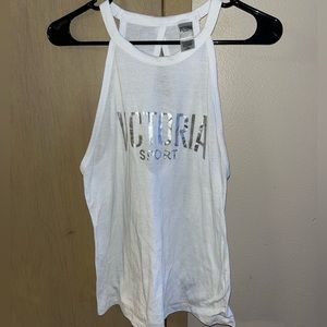 Victoria’s Secret workout top.